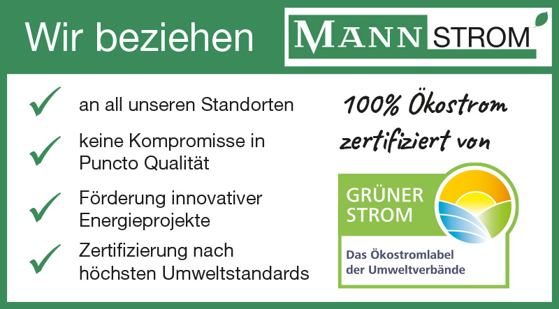 100 Prozent Ökostrom